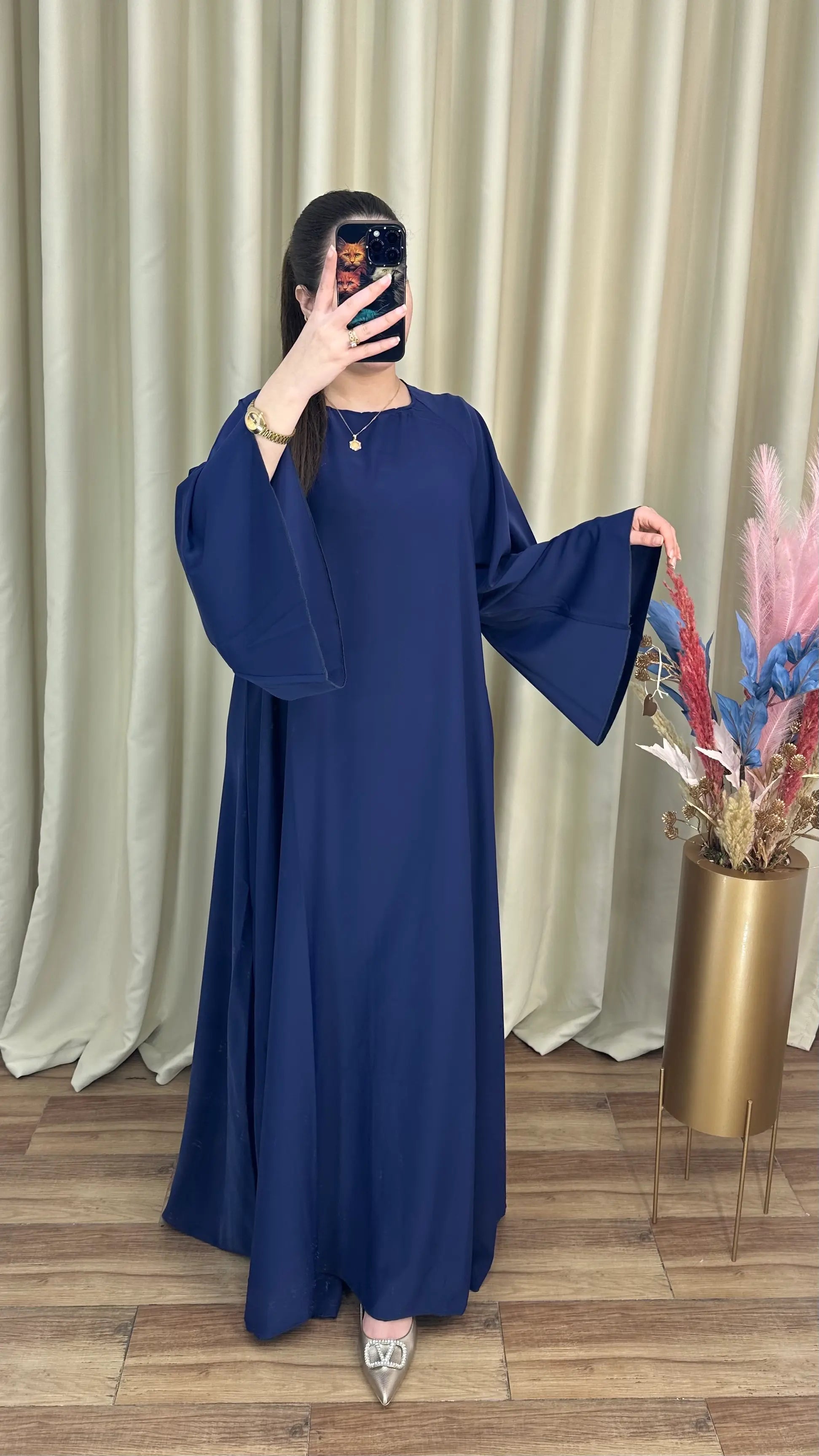 عباية كريب كلوش