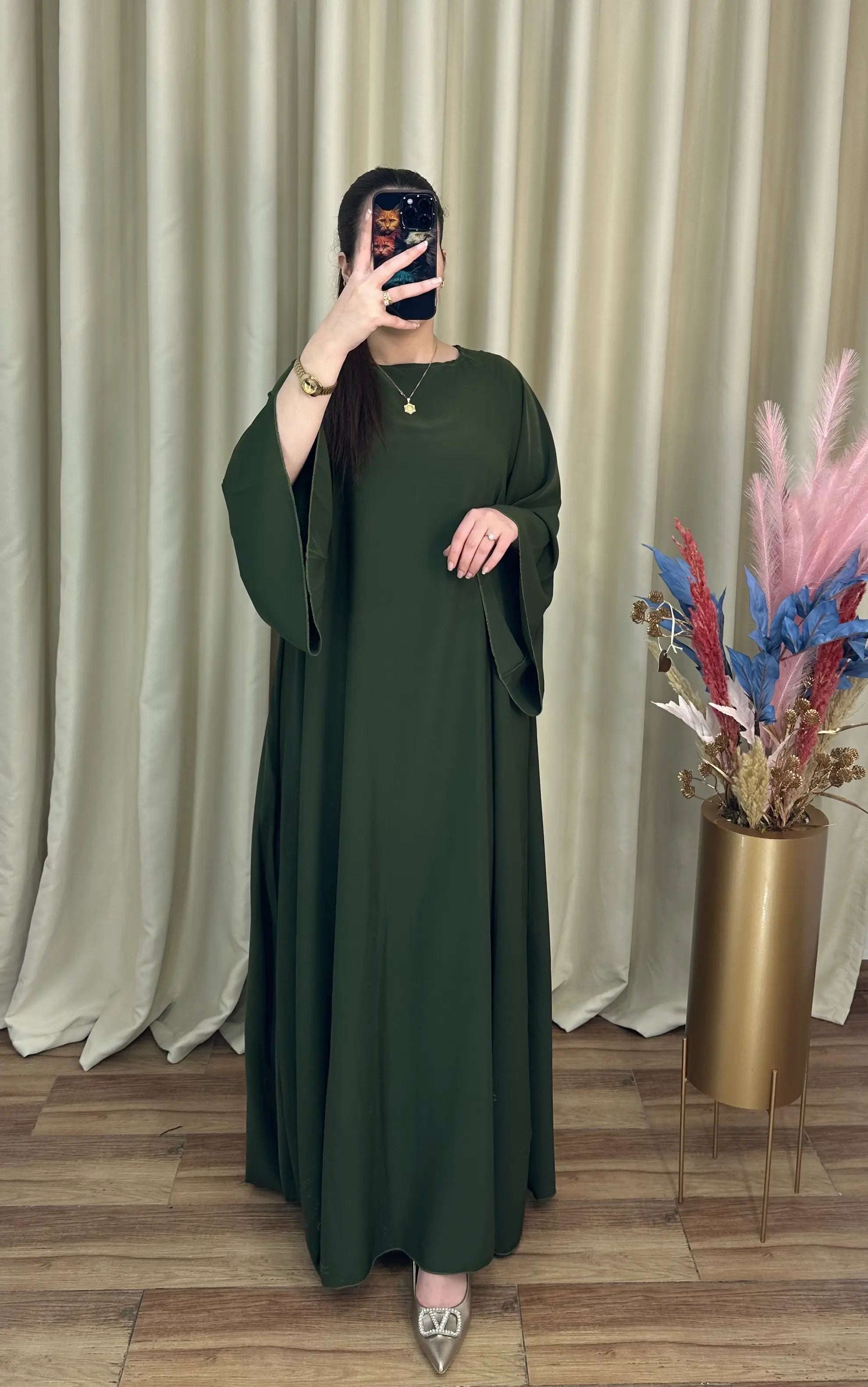 عباية كريب كلوش